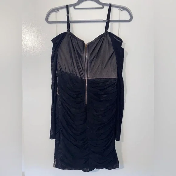 Fashion Nova Lace/ Nude Nightclub Dress Size XL - Picture 3 of 5